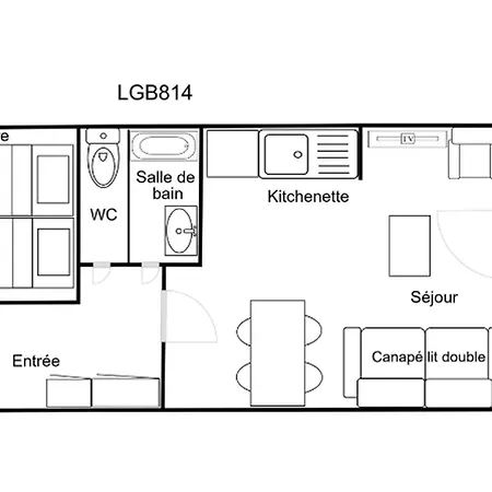 Confortable 2 Pieces, Skis Aux Pieds, Proche Commerces *